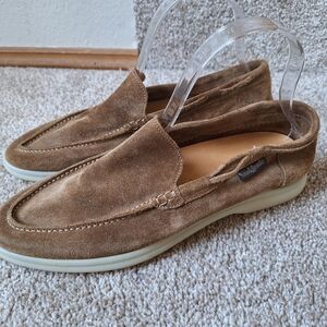 Russell Bromley Womens Soft Tan Suede All Day Long Loafer Deck Shoe Size 40 (9)